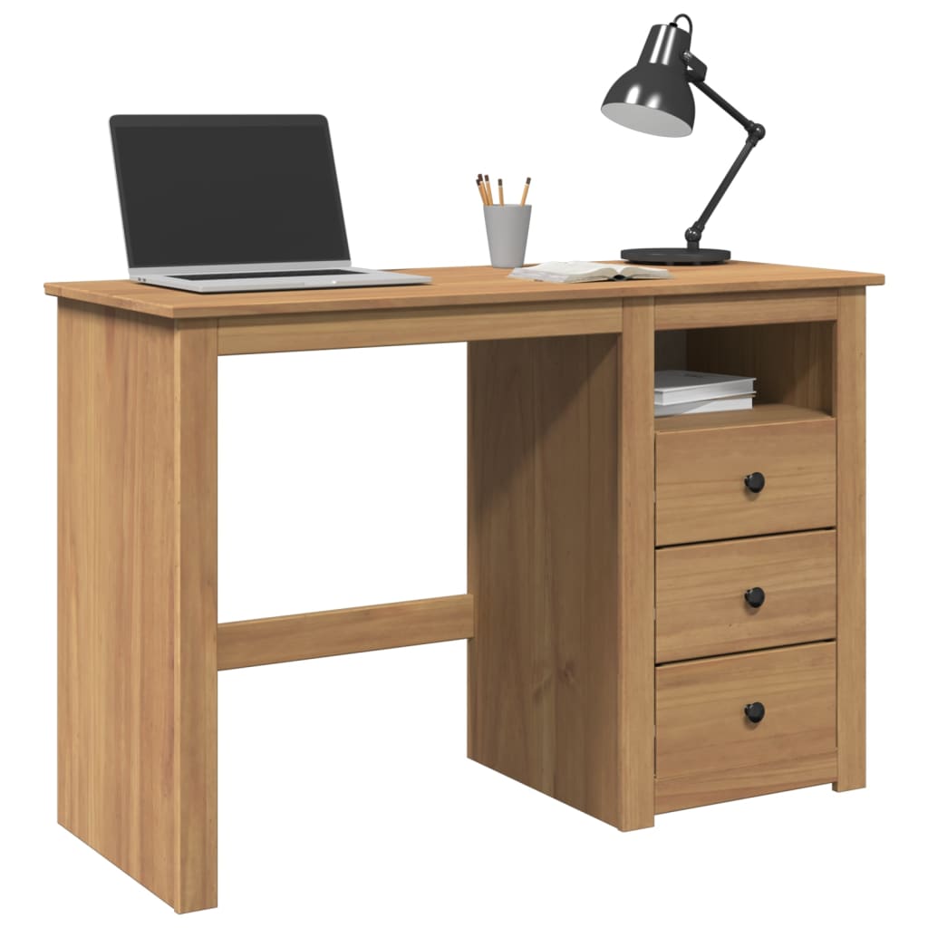 Bureau PANAMA 112x45x75 cm massief grenenhout is nu te koop bij PeponiXL, paradijselijk wonen!