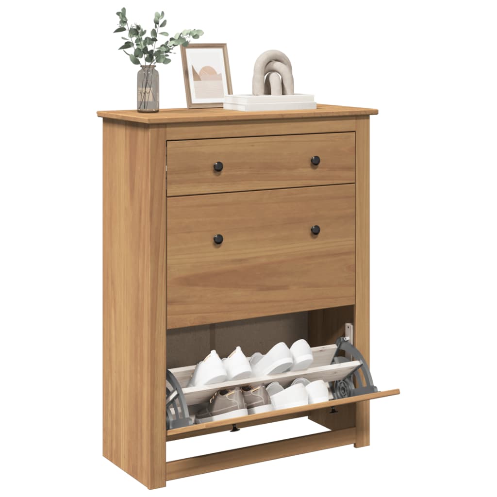 Schoenenkast PANAMA 80x35x105 cm massief grenenhout is nu te koop bij PeponiXL, paradijselijk wonen!