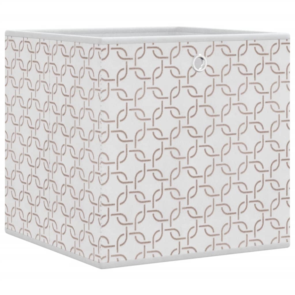 Opbergboxen 4 st inklapbaar 32x32x32 cm ongeweven stof crème is nu te koop bij PeponiXL, paradijselijk wonen!