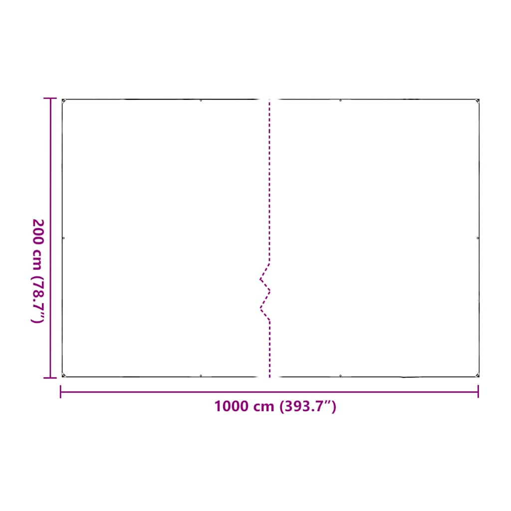 Plantenafdekking met zeilringen 2x10 m polyethyleen is nu te koop bij PeponiXL, paradijselijk wonen!