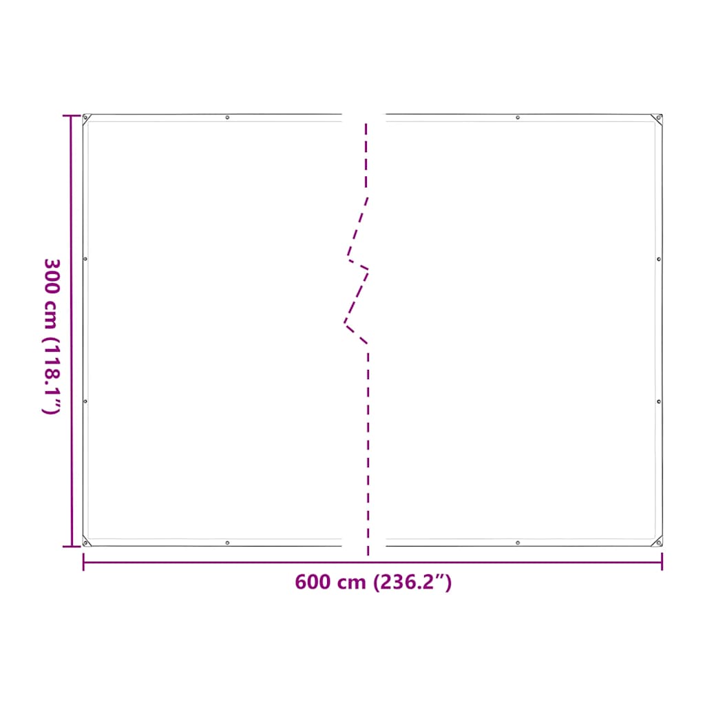 Plantenafdekking met zeilringen 3x6 m polyethyleen is nu te koop bij PeponiXL, paradijselijk wonen!
