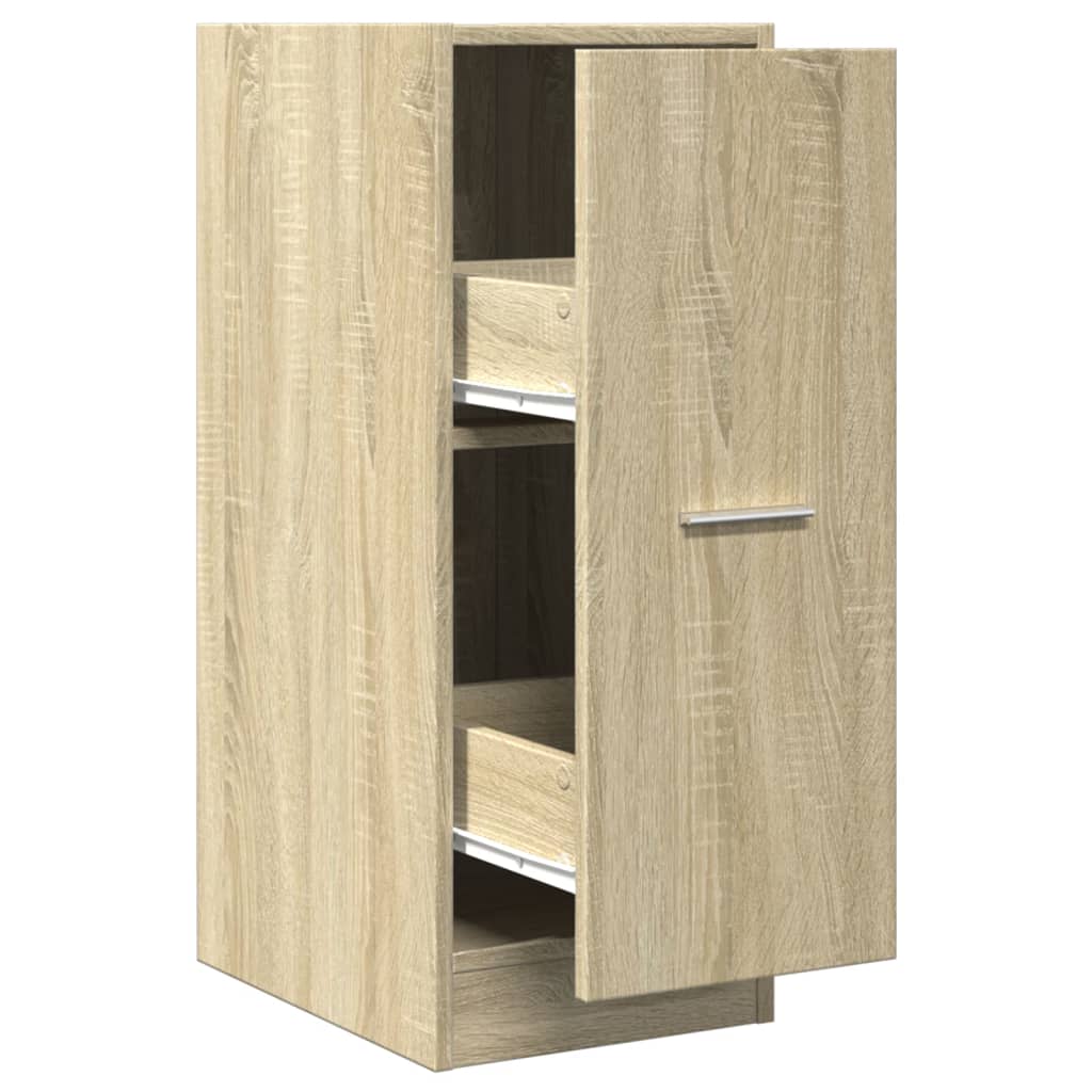 Apothekerskast 30x41x77,5 cm bewerkt hout sonoma eikenkleurig is nu te koop bij PeponiXL, paradijselijk wonen!