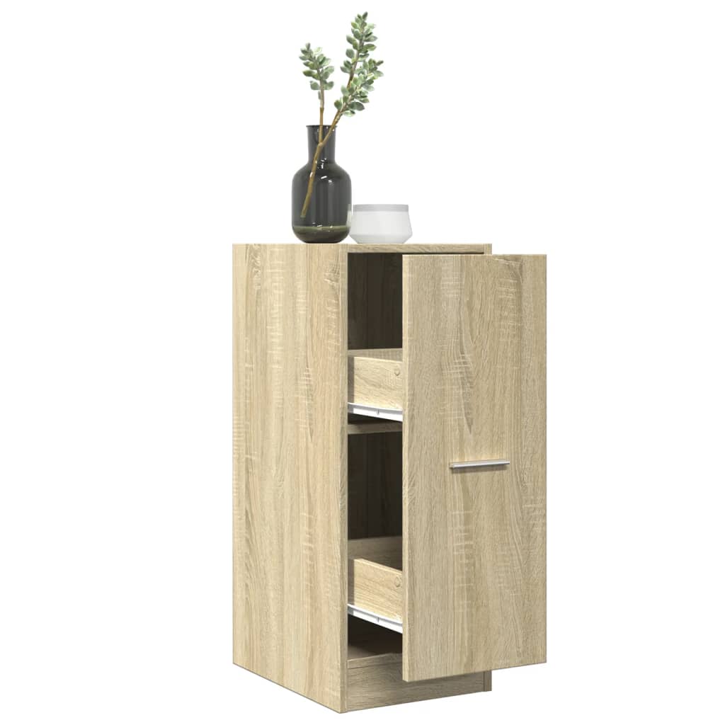 Apothekerskast 30x41x77,5 cm bewerkt hout sonoma eikenkleurig is nu te koop bij PeponiXL, paradijselijk wonen!