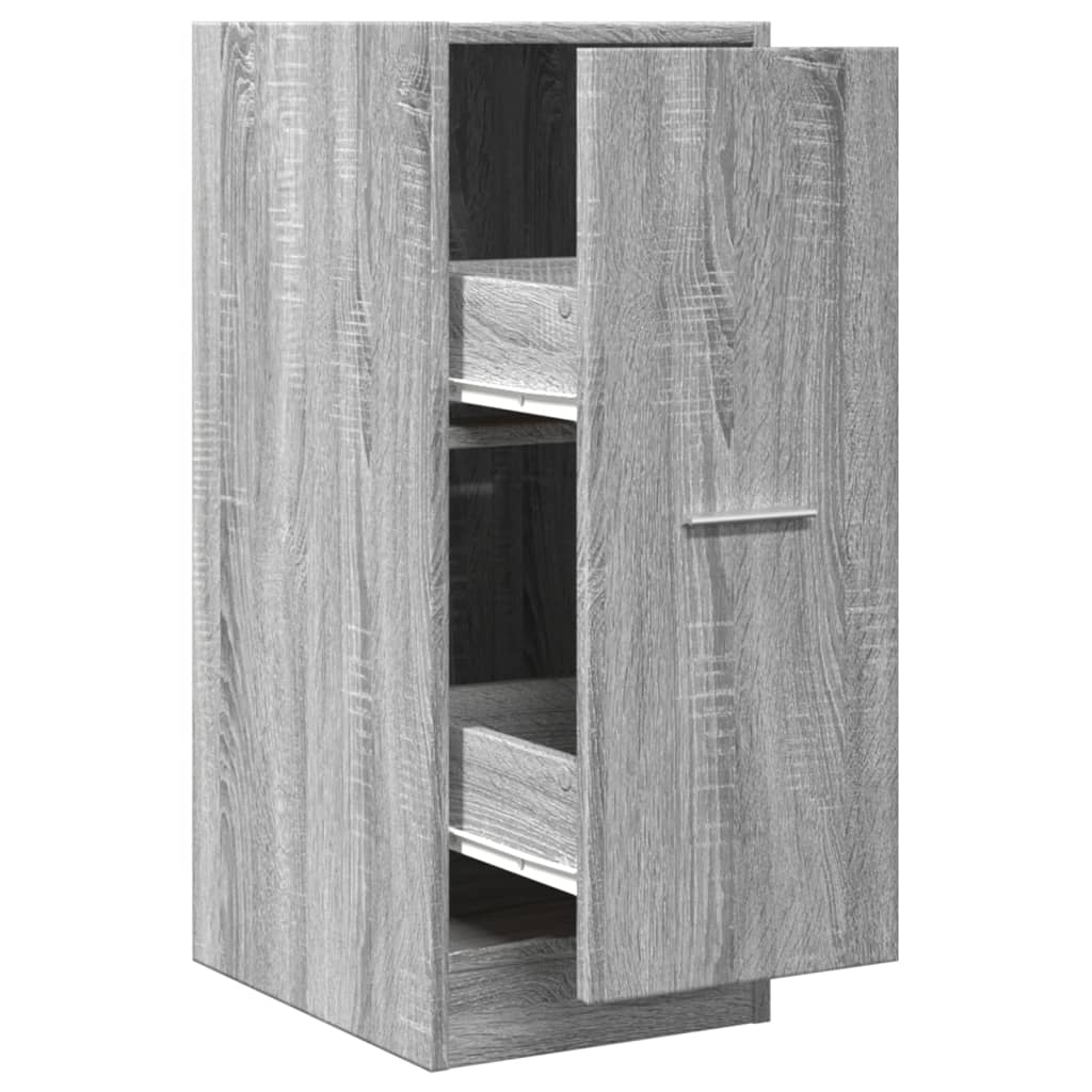 Apothekerskast 30x41x77,5 cm bewerkt hout grijs sonoma eiken is nu te koop bij PeponiXL, paradijselijk wonen!