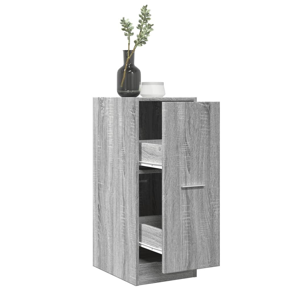 Apothekerskast 30x41x77,5 cm bewerkt hout grijs sonoma eiken is nu te koop bij PeponiXL, paradijselijk wonen!