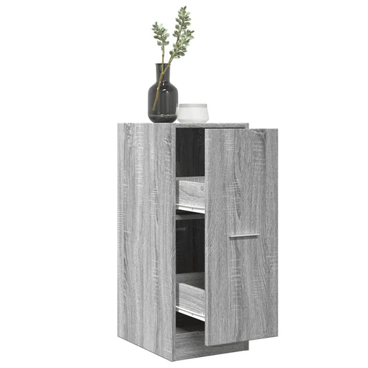 Apothekerskast 30x41x77,5 cm bewerkt hout grijs sonoma eiken is nu te koop bij PeponiXL, paradijselijk wonen!