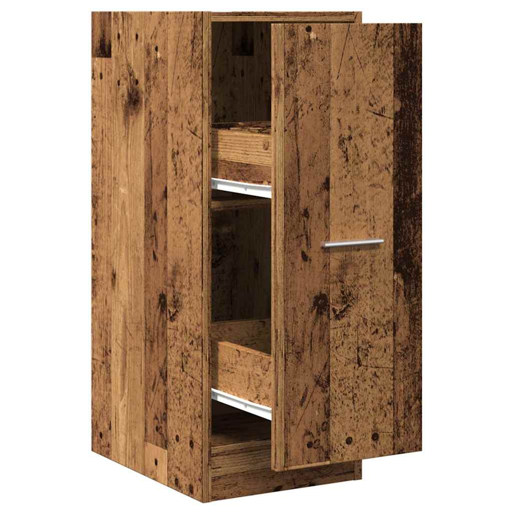 Apothekerskast 30x41x77,5 cm bewerkt hout oud houtkleurig is nu te koop bij PeponiXL, paradijselijk wonen!