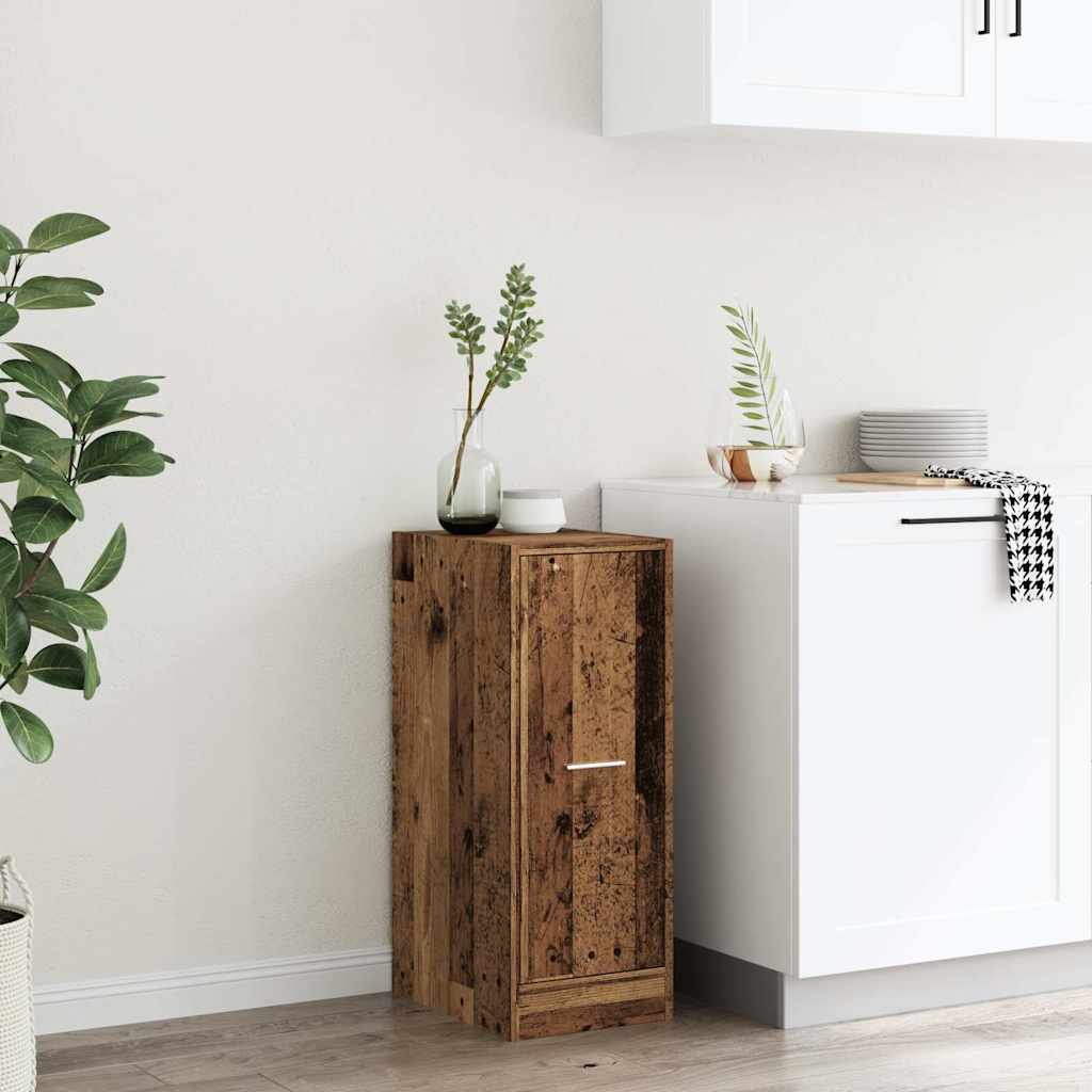 Apothekerskast 30x41x77,5 cm bewerkt hout oud houtkleurig is nu te koop bij PeponiXL, paradijselijk wonen!