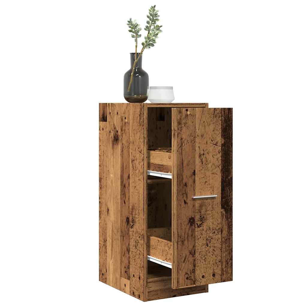 Apothekerskast 30x41x77,5 cm bewerkt hout oud houtkleurig is nu te koop bij PeponiXL, paradijselijk wonen!