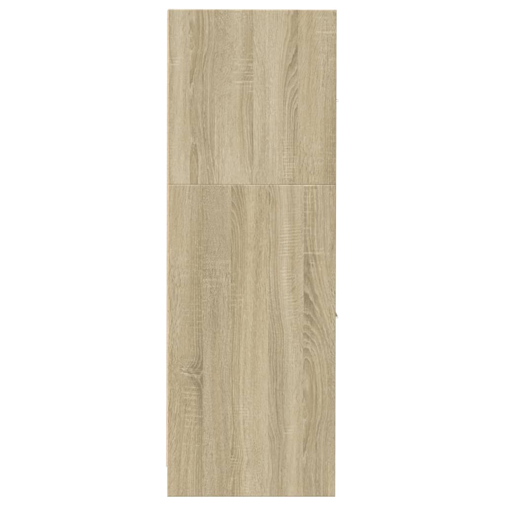 Apothekerskast 30x41x118 cm bewerkt hout sonoma eikenkleurig is nu te koop bij PeponiXL, paradijselijk wonen!