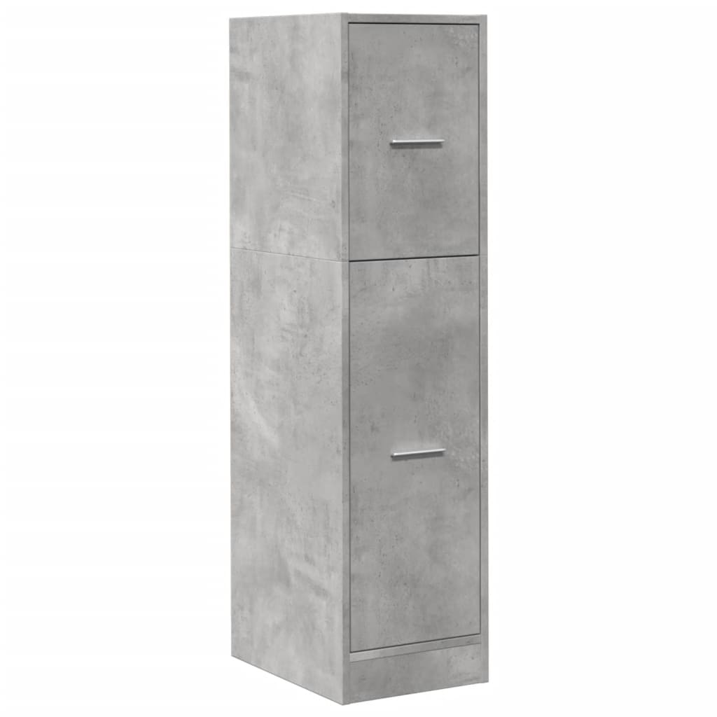 Apothekerskast 30x41x118 cm bewerkt hout betongrijs is nu te koop bij PeponiXL, paradijselijk wonen!