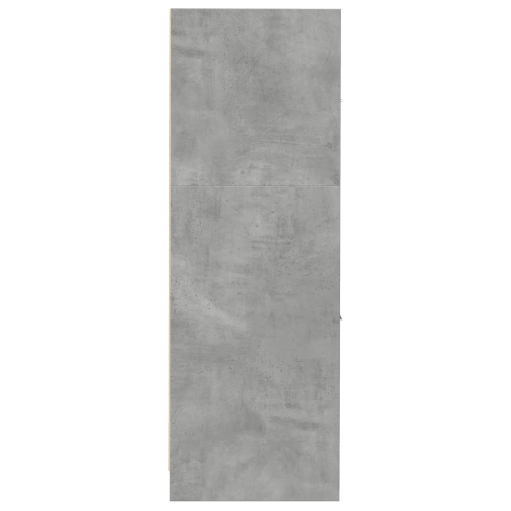 Apothekerskast 30x41x118 cm bewerkt hout betongrijs is nu te koop bij PeponiXL, paradijselijk wonen!