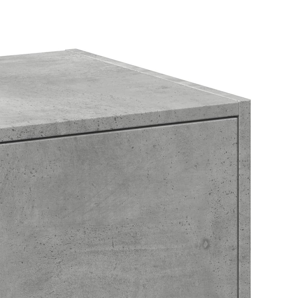 Apothekerskast 30x41x118 cm bewerkt hout betongrijs is nu te koop bij PeponiXL, paradijselijk wonen!