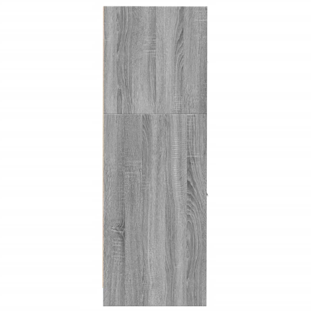 Apothekerskast 30x41x118 cm bewerkt hout grijs sonoma eiken is nu te koop bij PeponiXL, paradijselijk wonen!