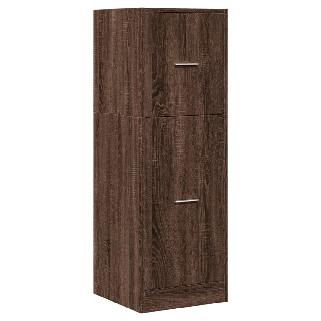 Apothekerskast 40x41x118 cm bewerkt hout bruin eikenkleurig is nu te koop bij PeponiXL, paradijselijk wonen!