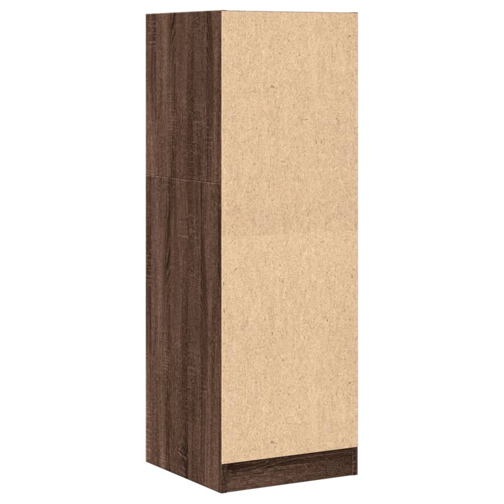 Apothekerskast 40x41x118 cm bewerkt hout bruin eikenkleurig is nu te koop bij PeponiXL, paradijselijk wonen!