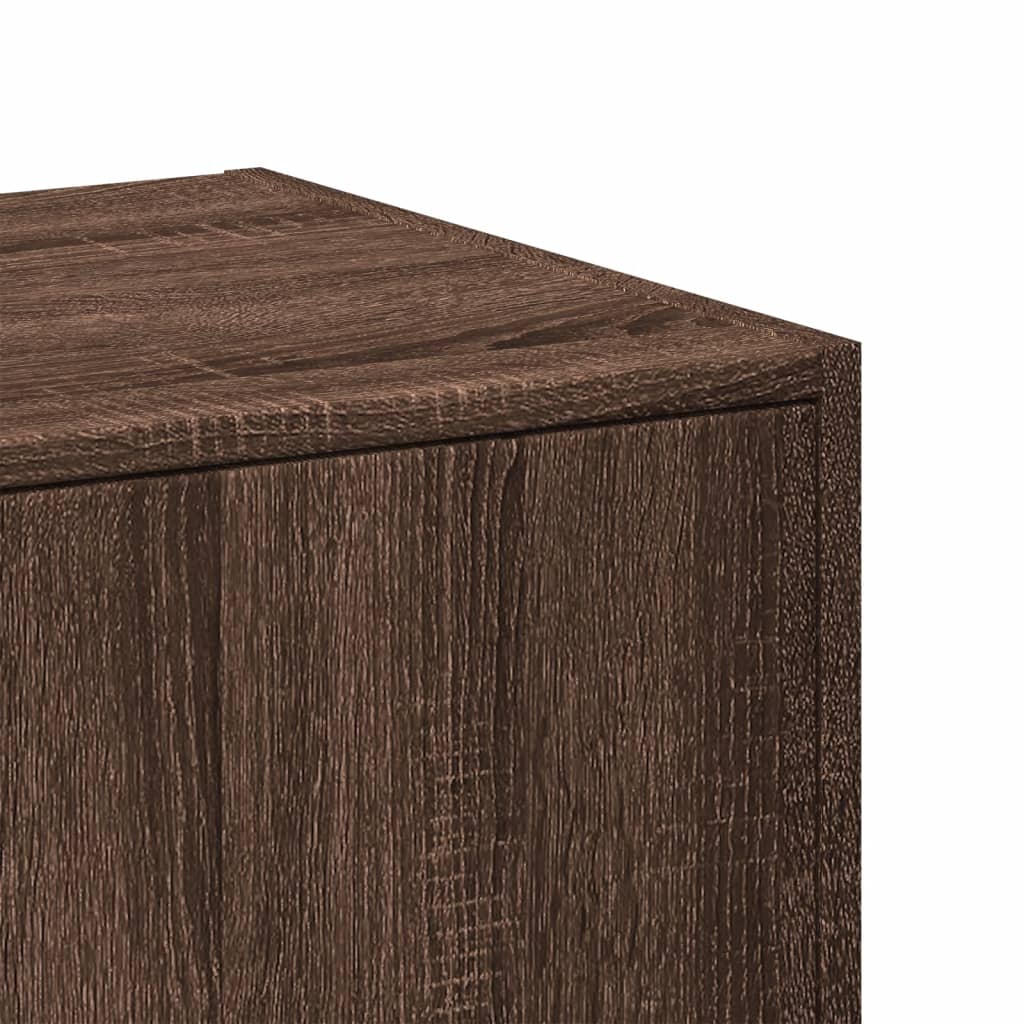 Apothekerskast 40x41x118 cm bewerkt hout bruin eikenkleurig is nu te koop bij PeponiXL, paradijselijk wonen!