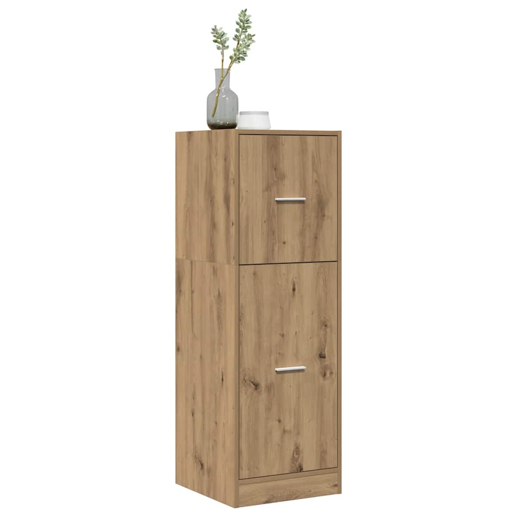 Apothekerskast 40x41x118 cm bewerkt hout artisanaal eikenkleur is nu te koop bij PeponiXL, paradijselijk wonen!