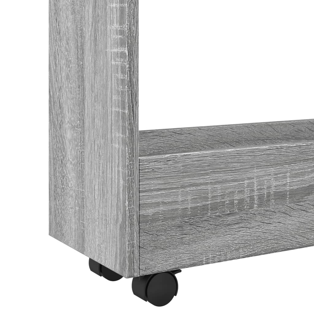 Opbergtrolley smal 3-laags bewerkt hout grijs sonoma eiken is nu te koop bij PeponiXL, paradijselijk wonen!