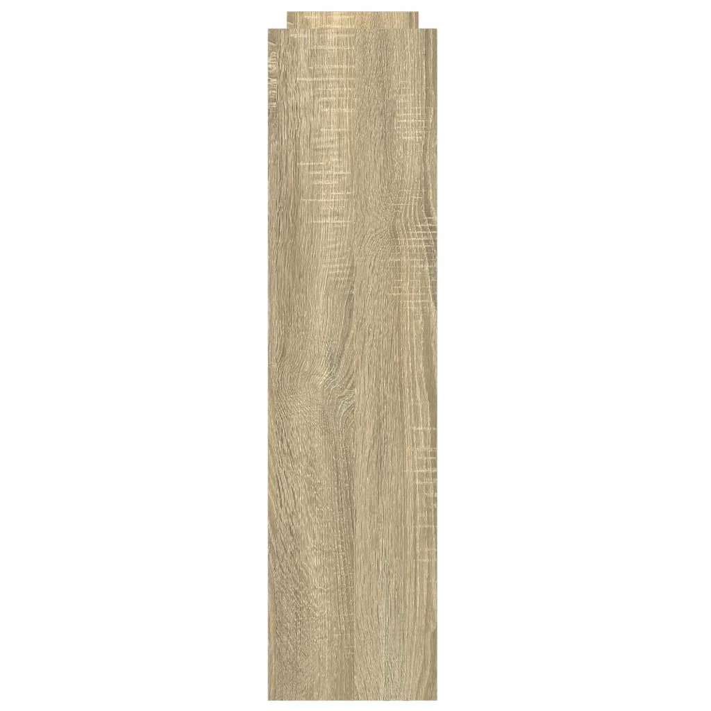 Opbergtrolley smal 4-laags bewerkt hout sonoma eikenkleurig is nu te koop bij PeponiXL, paradijselijk wonen!