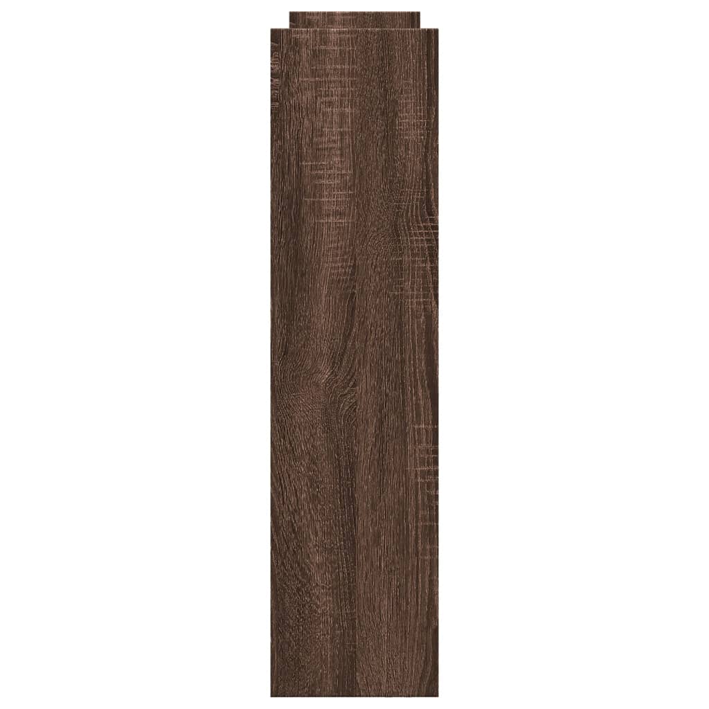 Opbergtrolley smal 4-laags bewerkt hout bruin eikenkleurig is nu te koop bij PeponiXL, paradijselijk wonen!