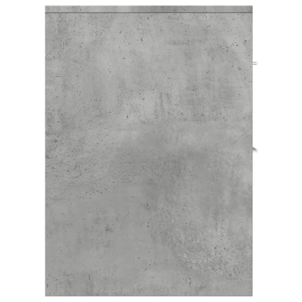 Badkamerkast smal met wielen bewerkt hout betongrijs is nu te koop bij PeponiXL, paradijselijk wonen!