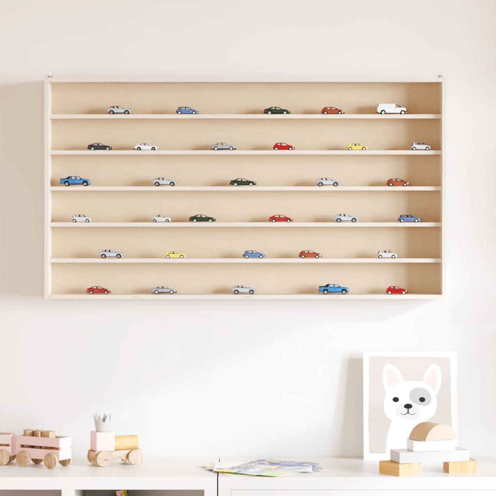 Houten verzamelvitrine met 6 planken 100x9x55 cm is nu te koop bij PeponiXL, paradijselijk wonen!