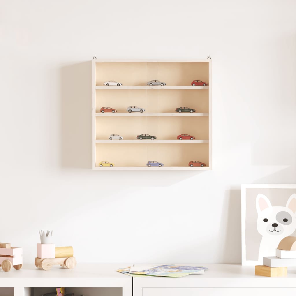 Houten verzamelvitrine met deuren 40x8,5x37 cm is nu te koop bij PeponiXL, paradijselijk wonen!
