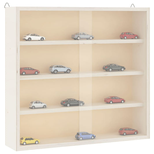 Houten verzamelvitrine met deuren 40x8,5x37 cm is nu te koop bij PeponiXL, paradijselijk wonen!