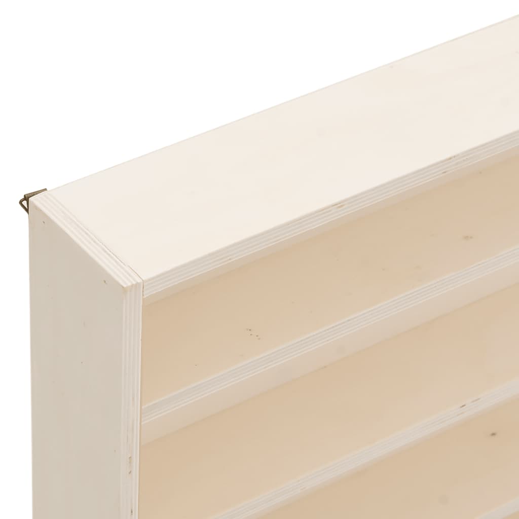 Houten vitrinekast met deuren 80x8,5x37cm is nu te koop bij PeponiXL, paradijselijk wonen!