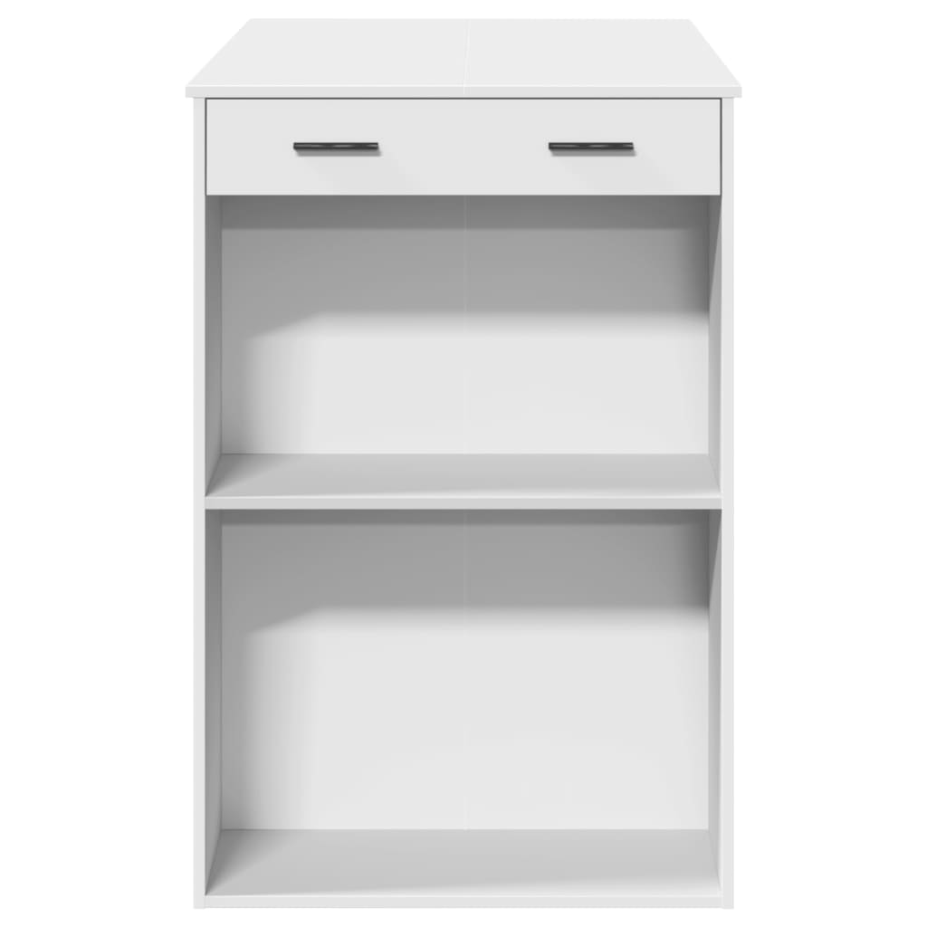 Bartafel 102x70x103,5 cm bewerkt hout wit is nu te koop bij PeponiXL, paradijselijk wonen!