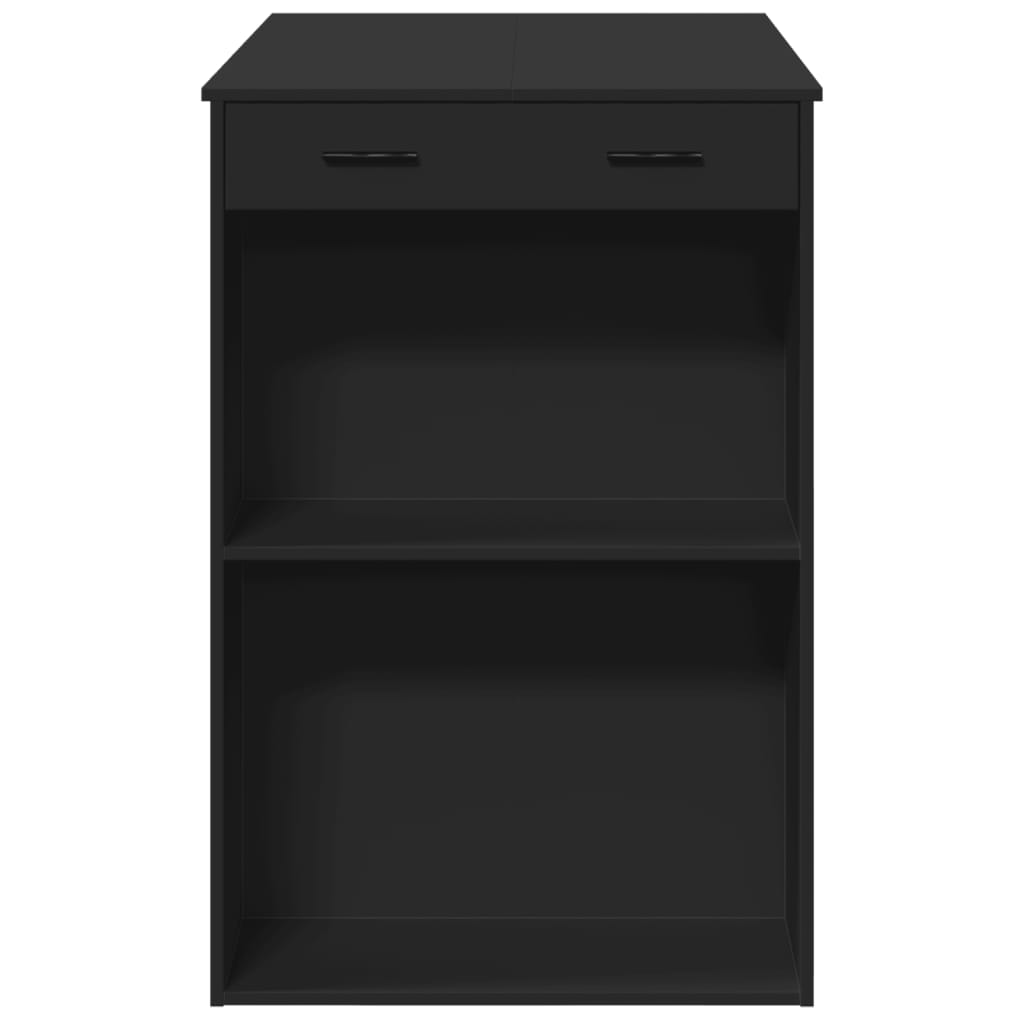 Bartafel 102x70x103,5 cm bewerkt hout zwart is nu te koop bij PeponiXL, paradijselijk wonen!