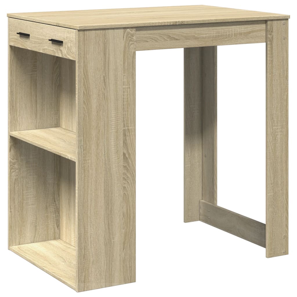 Bartafel 102x70x103,5 cm bewerkt hout sonoma eikenkleurig is nu te koop bij PeponiXL, paradijselijk wonen!