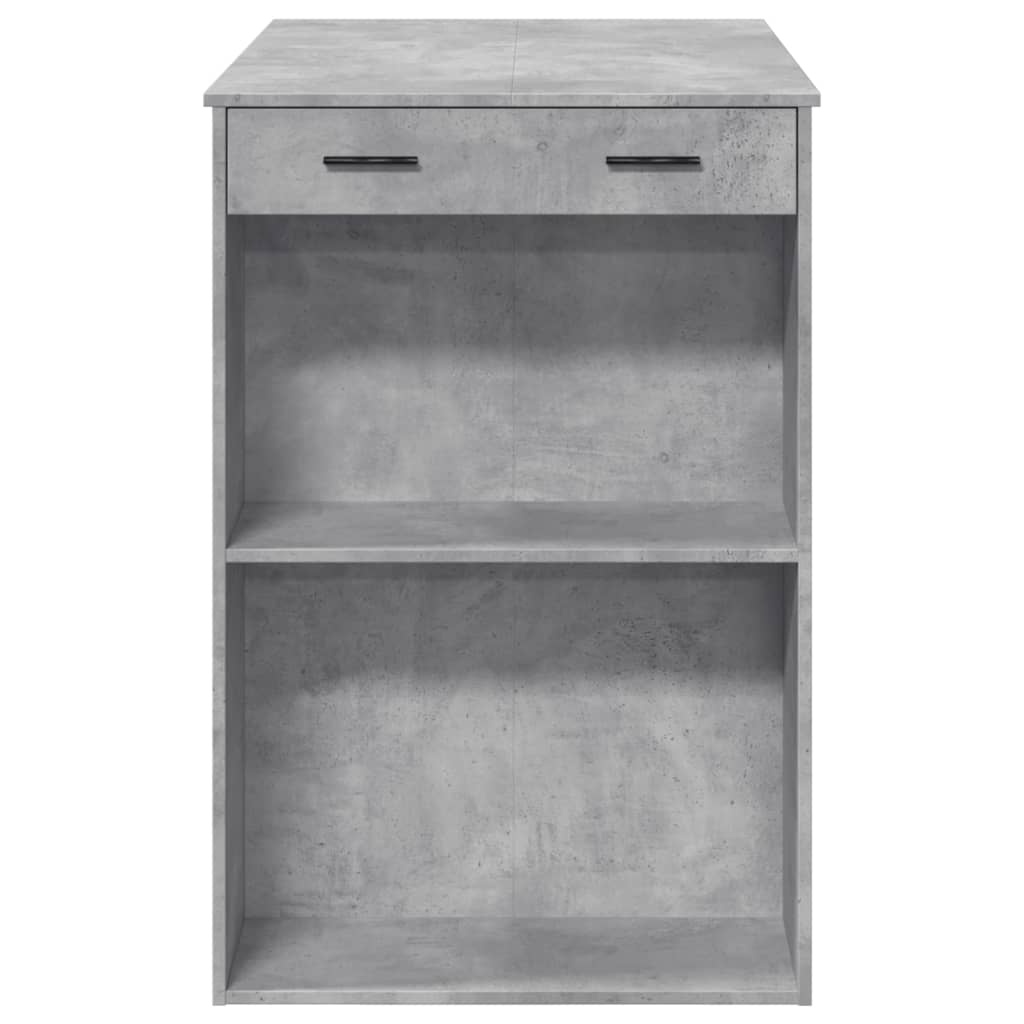 Bartafel 102x70x103,5 cm bewerkt hout betongrijs is nu te koop bij PeponiXL, paradijselijk wonen!