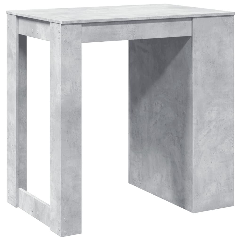 Bartafel 102x70x103,5 cm bewerkt hout betongrijs is nu te koop bij PeponiXL, paradijselijk wonen!