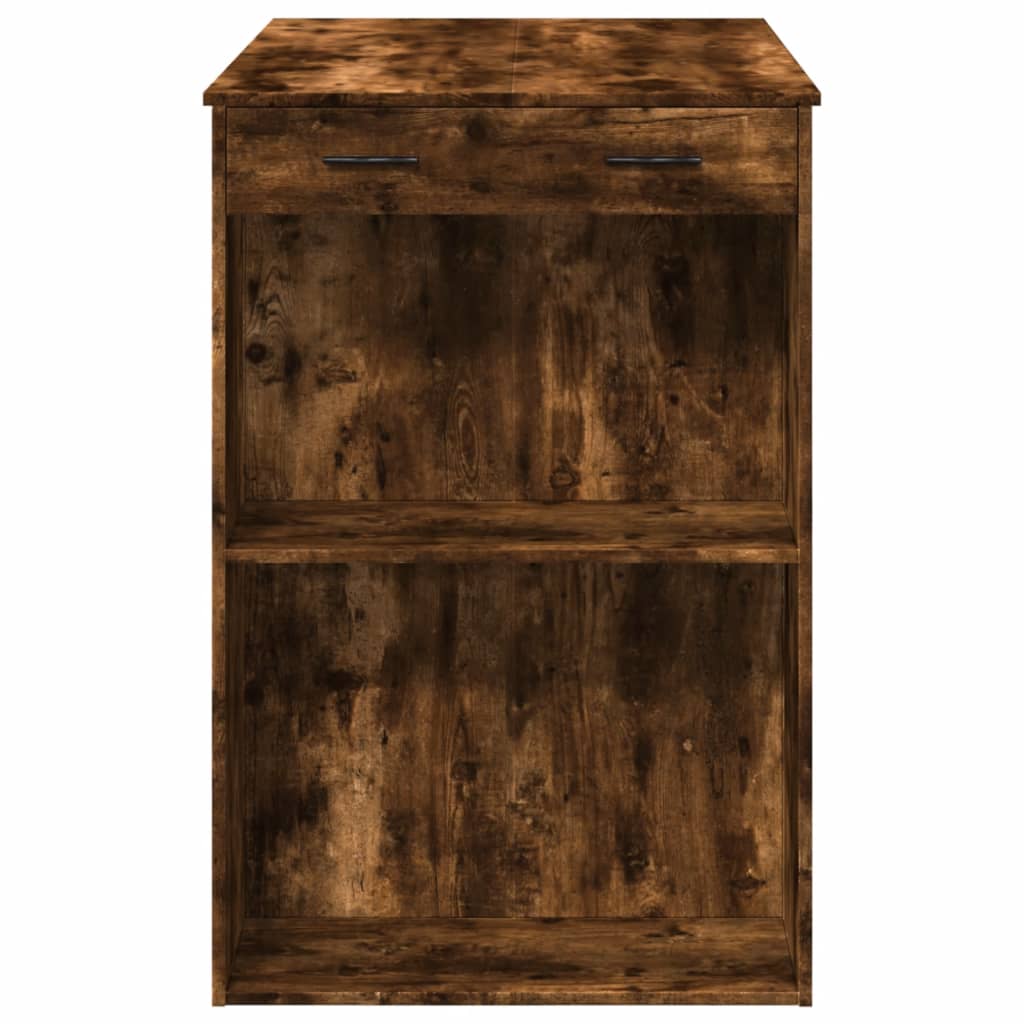 Bartafel 102x70x103,5 cm bewerkt hout gerookt eikenkleurig is nu te koop bij PeponiXL, paradijselijk wonen!