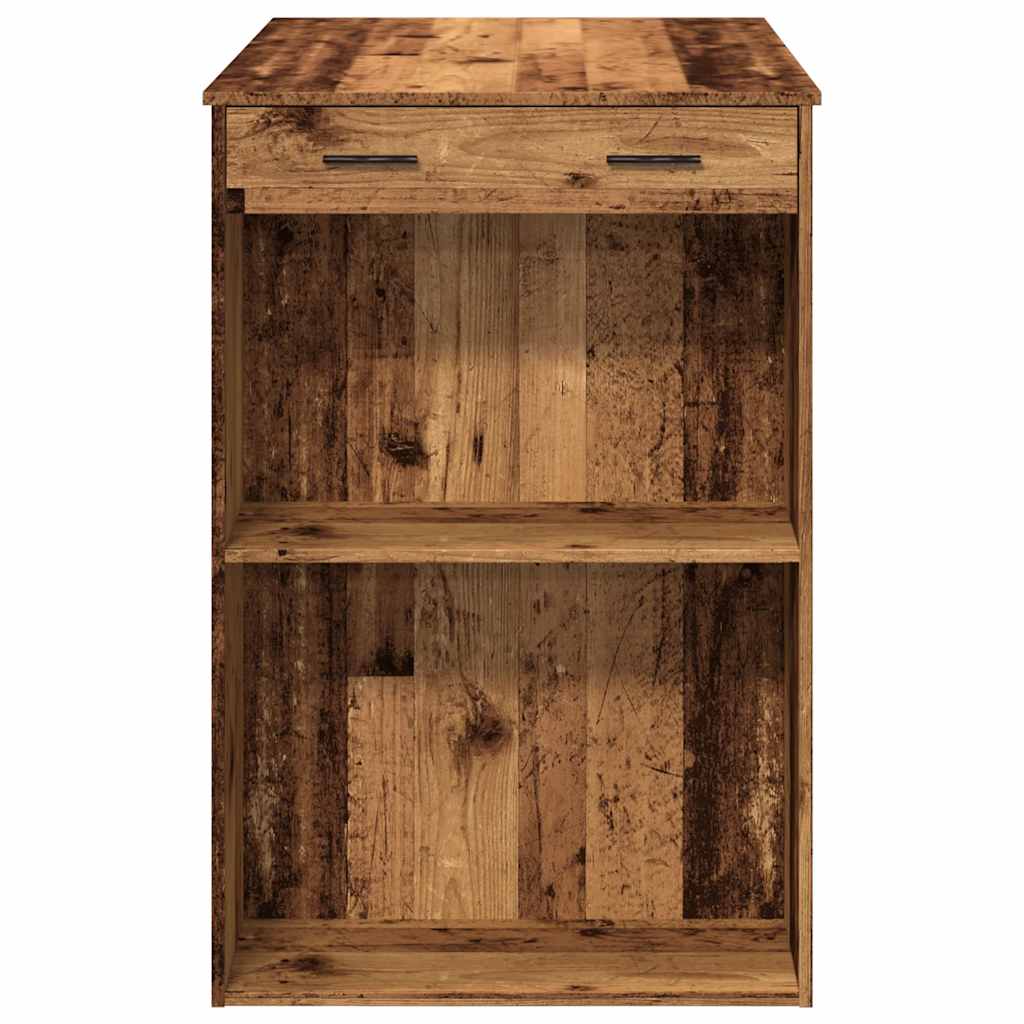 Bartafel 102x70x103,5 cm bewerkt hout oud houtkleurig is nu te koop bij PeponiXL, paradijselijk wonen!