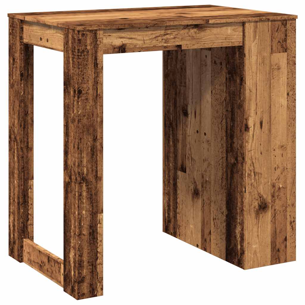 Bartafel 102x70x103,5 cm bewerkt hout oud houtkleurig is nu te koop bij PeponiXL, paradijselijk wonen!