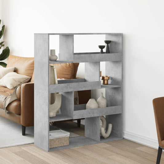 Boekenkast 100x33x125,5 cm bewerkt hout betongrijs is nu te koop bij PeponiXL, paradijselijk wonen!