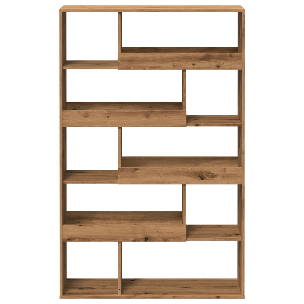 Boekenkast 100x33x156,5 cm bewerkt hout artisanaal eikenkleurig is nu te koop bij PeponiXL, paradijselijk wonen!