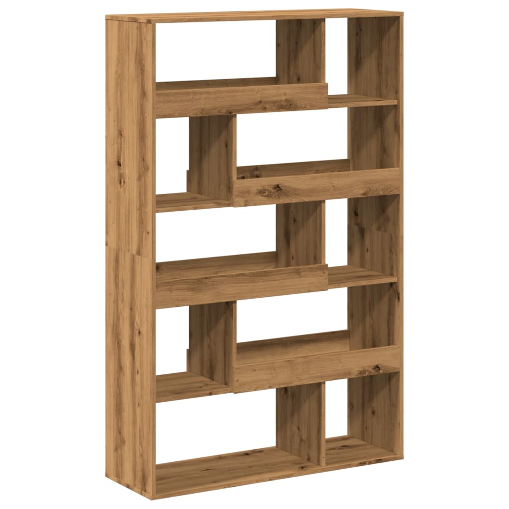 Boekenkast 100x33x156,5 cm bewerkt hout artisanaal eikenkleurig is nu te koop bij PeponiXL, paradijselijk wonen!