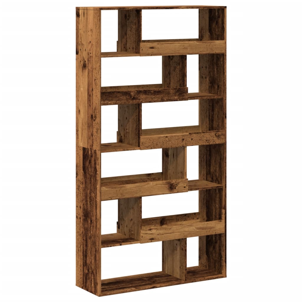 Boekenkast 100x33x187,5 cm bewerkt hout oud houtkleurig is nu te koop bij PeponiXL, paradijselijk wonen!