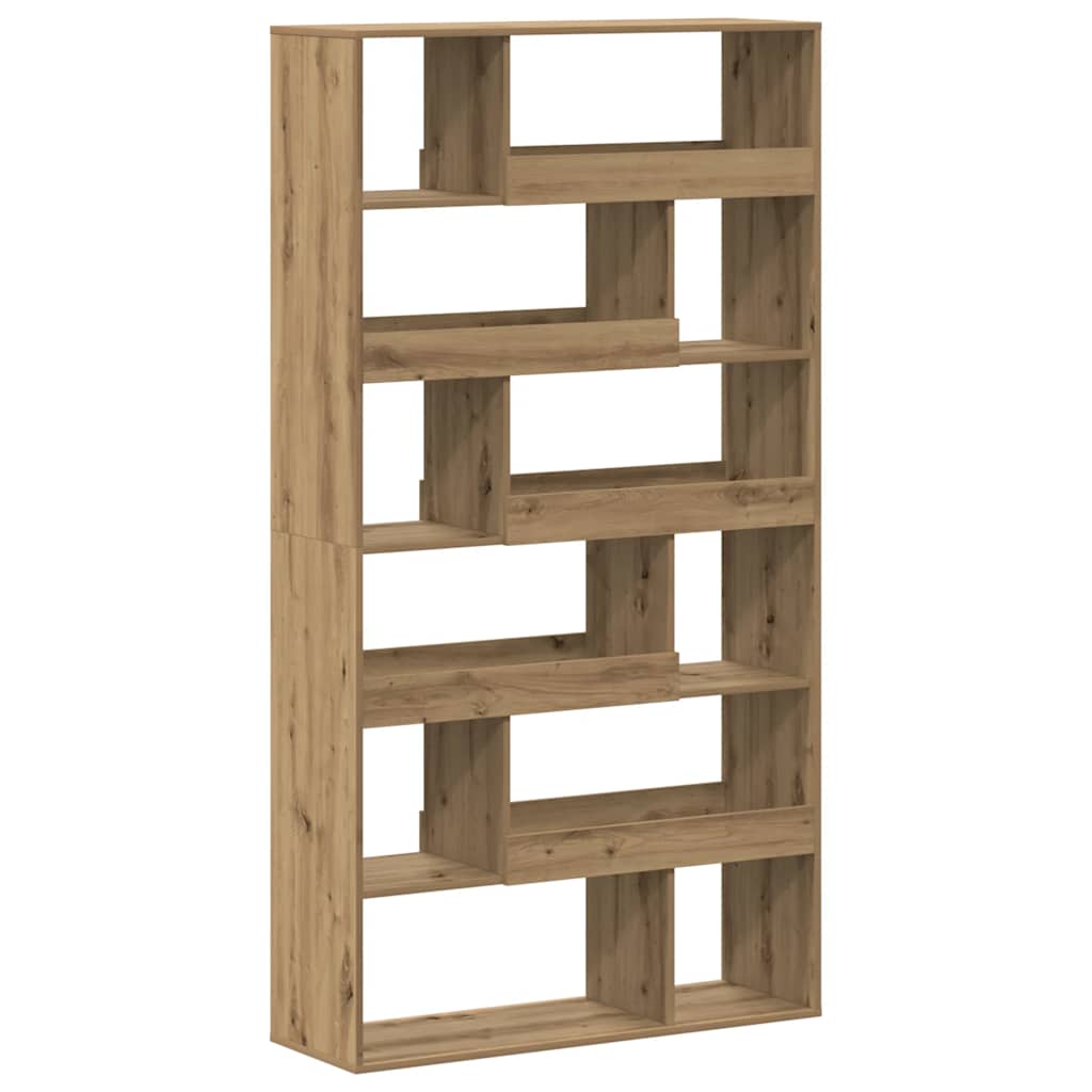 Boekenkast 100x33x187,5 cm bewerkt hout artisanaal eikenkleurig is nu te koop bij PeponiXL, paradijselijk wonen!