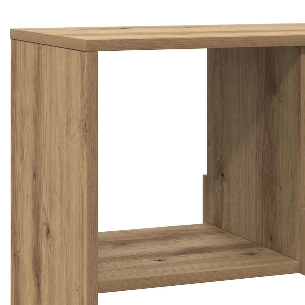 Boekenkast 100x33x187,5 cm bewerkt hout artisanaal eikenkleurig is nu te koop bij PeponiXL, paradijselijk wonen!
