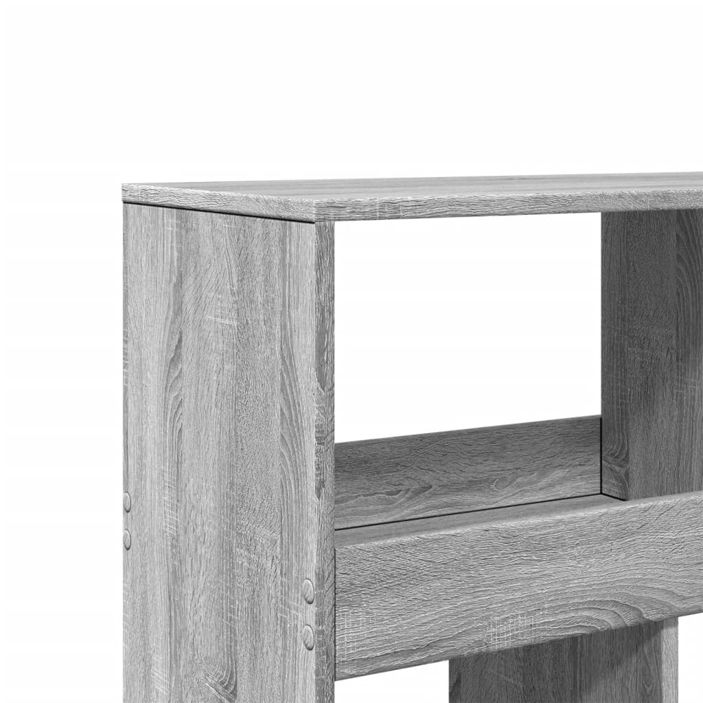 Boekenkast 100x33x125,5 cm bewerkt hout grijs sonoma eikenkleur is nu te koop bij PeponiXL, paradijselijk wonen!
