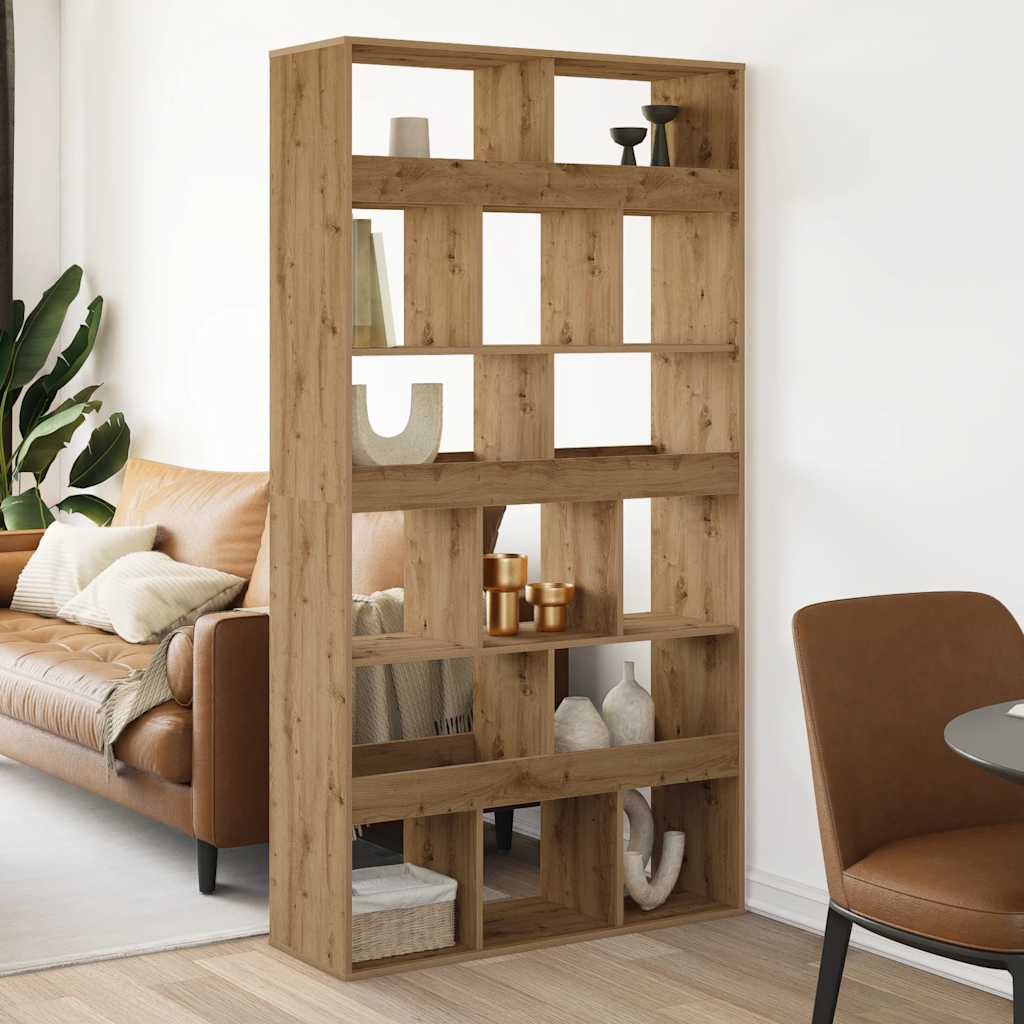 Boekenkast 100x33x187,5 cm bewerkt hout artisanaal eikenkleurig is nu te koop bij PeponiXL, paradijselijk wonen!