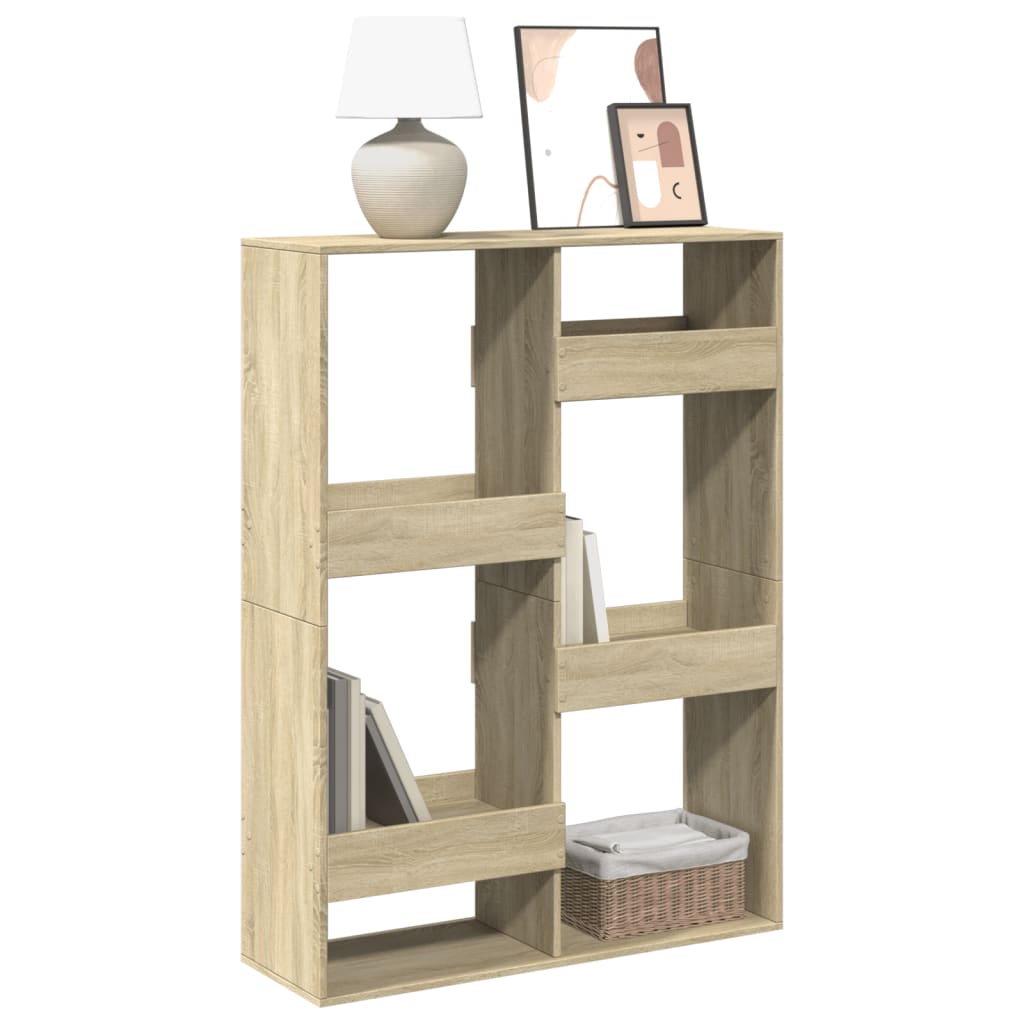 Boekenkast 100x33x135 cm bewerkt hout sonoma eikenkleurig is nu te koop bij PeponiXL, paradijselijk wonen!