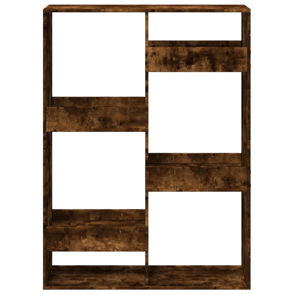 Boekenkast 100x33x135 cm bewerkt hout gerookt eikenkleurig is nu te koop bij PeponiXL, paradijselijk wonen!