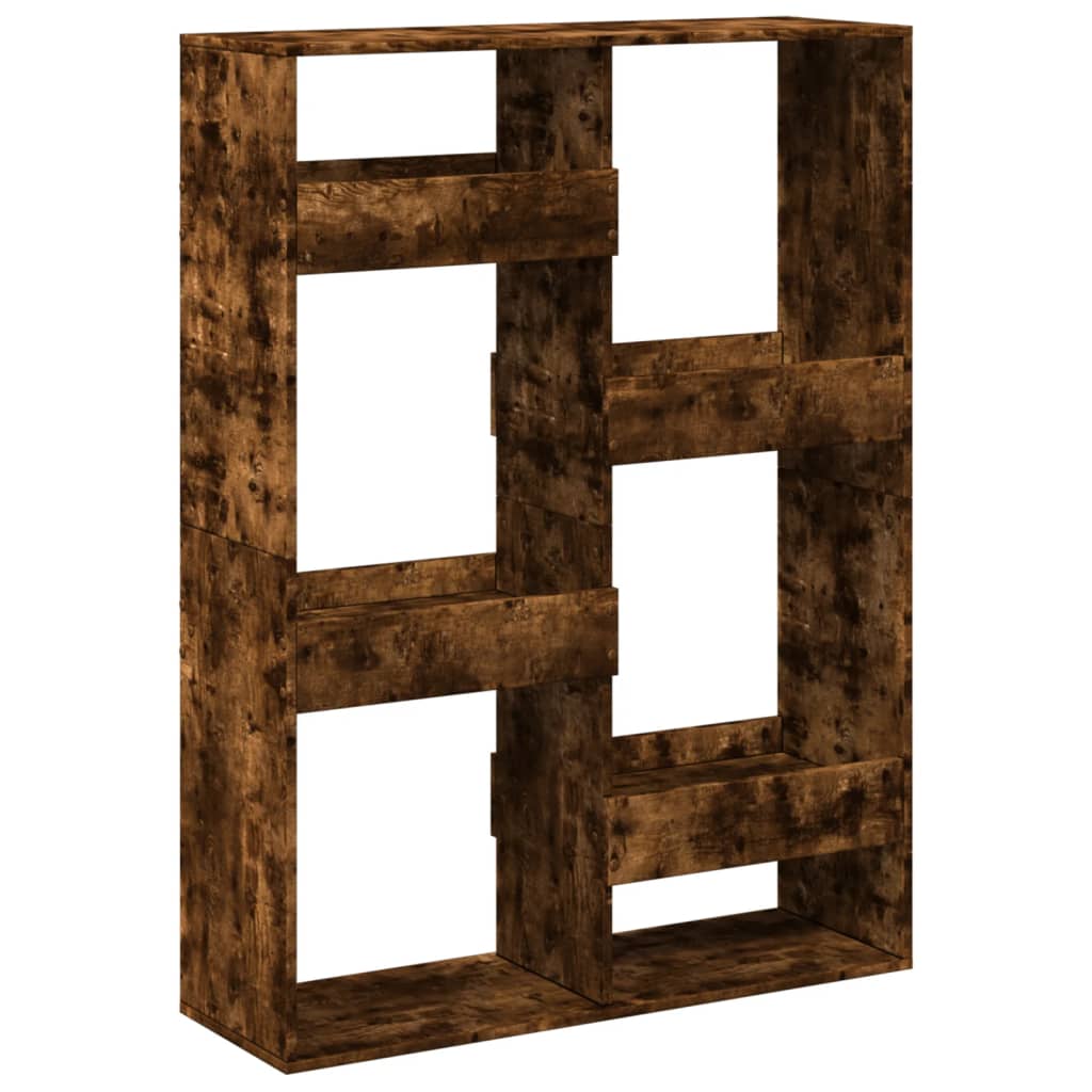 Boekenkast 100x33x135 cm bewerkt hout gerookt eikenkleurig is nu te koop bij PeponiXL, paradijselijk wonen!