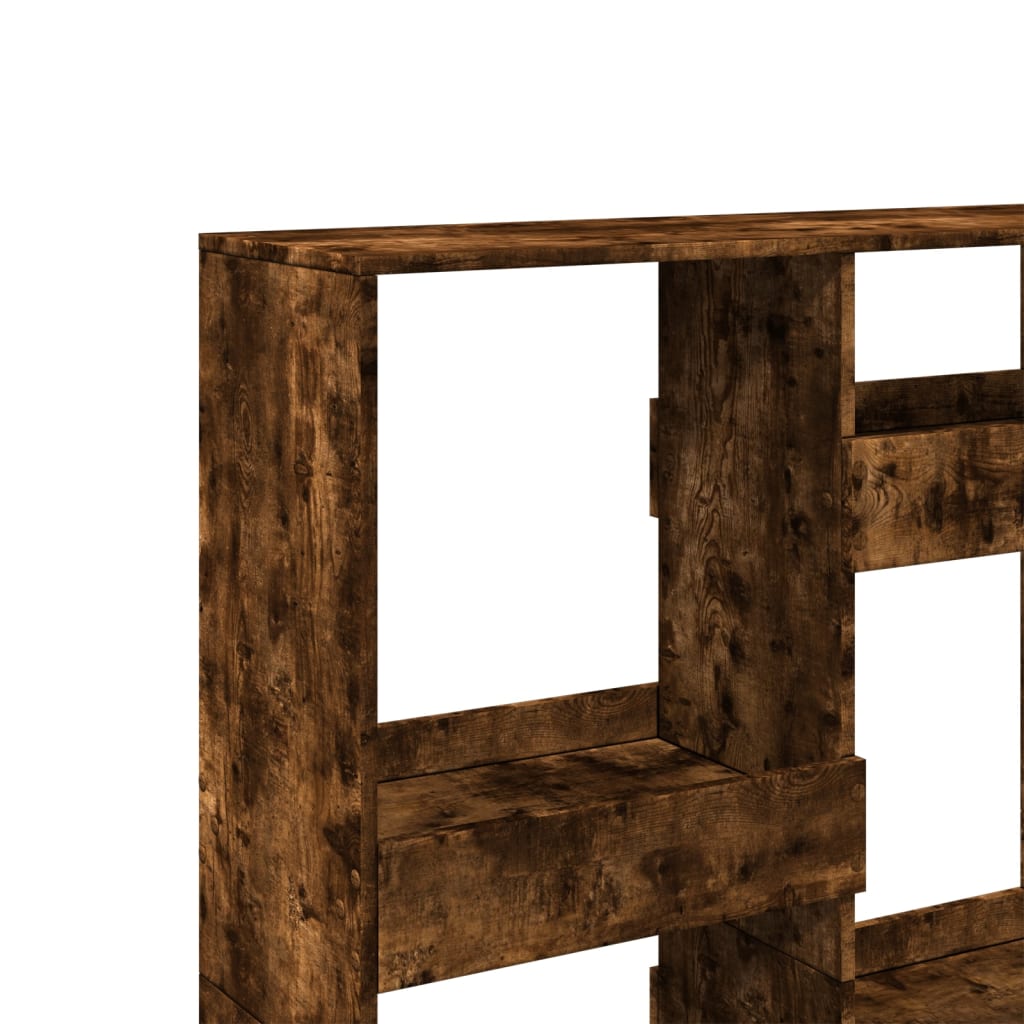 Boekenkast 100x33x135 cm bewerkt hout gerookt eikenkleurig is nu te koop bij PeponiXL, paradijselijk wonen!